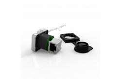 China Rj45 Female Ethernet Chassis Connector Industrial IP65 Waterproof supplier