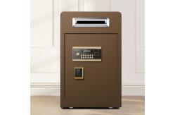 China Brown Drop Slot Under Counter Security Safe Box Electronic Digital Coin Deposit Safes supplier