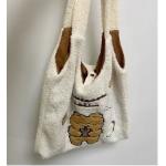 OEM Soft Plush Bear Tote Bag 66x43cm For Students for sale