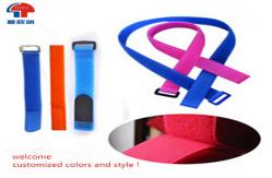 China Easy Release And Refastening Black Hook and Loop Cinch Straps With Buckle supplier