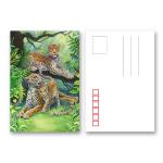 Customized 3D Lenticular Postcard For Holiday Decoration Gift CMYK Printing for sale