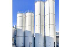 China SS Bulk Storage Silos Galvanized 30m High With 30 Degree Roof Angle supplier