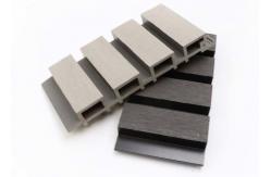 China Wood Grain Exterior WPC Wall Panel Outdoor Cladding Co Extrusion Fireproof supplier