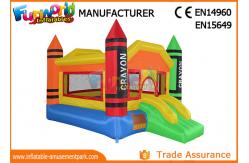 China 0.55mm PVC Tarpaulin Inflatable Combo With Slides For Kids SGS TUV supplier