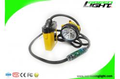 China IP68 Waterproof LED Miners Cap Lamp 25000Lux 348lum Underground Mining Headlamps supplier