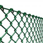 1.8M Anti Rust Chain Link Fence Green Powder Coated Garden Fencing for sale