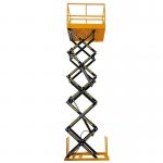 1T - 4T Fixed Electric Hydraulic Scissor Cargo Lift Table 1m - 4m Scissor Lift for sale