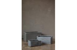 China HAIHONG Gray Rectangular Outdoor Planters Artificial Plant Accessories supplier