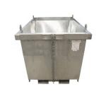 Low Profile Forklift Dumpster Hopper 4000LBS Self Tipping Dumpster for sale