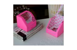China Customizable Colorful Cupcake Packaging Box with Window supplier