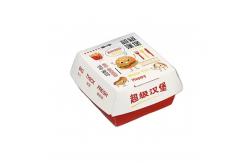 China Wholesale Custom Biodegradable Burger Boxes Clam Shell Takeout Paper Packaging supplier