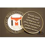 Customized Color Filled 2D Model Challenge Coins Semi - Mechanical Processing for sale