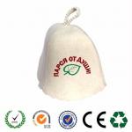 China Eco-Friendly Feature 100% sheep wool felt russian banya sauna hat for sale