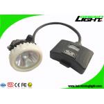 Black LED Mining Light Safety Underground Cap Lamp 10000lux 5.2Ah Rechargeable