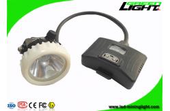 China Black LED Mining Light Safety Underground Cap Lamp 10000lux 5.2Ah Rechargeable supplier