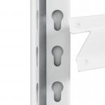 Boltless Rivet Metal Shelf Cabinet With Hidden Hanging Hole Column