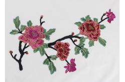 China Water Soluble Crochet 3D Flower Embroidered Applique Patches for Clothes and Dress supplier