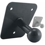 Matte Black Powder Coated Carbon Steel Bike Rack Wall Mount Bracket Ball Head Black for sale