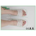 Comfortable White Disposable Hotel Slippers with Lace Part Top