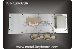 China Rugged Stainless Steel Industrial Computer Keyboard with Water proof Trackball supplier
