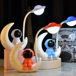 Kids Room Table LED Lamp Astronaut Cartoon 23x13x5cm ABS Material for sale