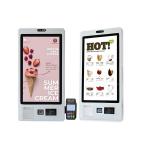 Food Ordering Self Checkout Machines 32 Inch Touch Screen Kiosk Display