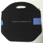 Factory made soft feeling neoprene cooler bag neoprene lunch bag with handle