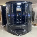 Bathroom Aluminum Frame Tempered Glass Black Steam Shower Enclosure Room for sale