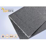 Flame Resistant Screen 650C High Temperature Resistant Fabric 34OZ Graphite Treated for sale