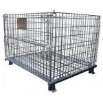 Supermarket Folding Stackable Wire Mesh Container for sale