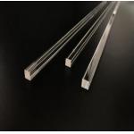 Rectangular Quartz Glass Tube For High Temperature Processing At 1100 Degrees Polished Or Frosted Finish for sale