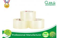 China Custom Printed Crystal Clear Tape , Self Adhesive Transparent Waterproof Tape supplier