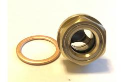 China 3/8 BSP thread Brass  Oil Level Sight Glass,Sight Plug,Oil Level Glass For Air Compressor Gearbox Fittings supplier
