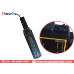 Adjustable Sensitivity Knob Handheld Wand Metal Detector Black With Rubber Grip