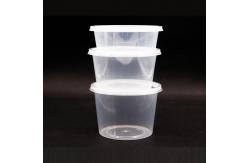 China Custom Logo Disposable PP Plastic Storage Box Clear Soup Cup With Lid supplier