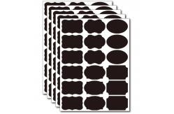 China Dry Erase Removable Labels Black Reusable Bottle Labels supplier