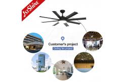 China 15cm 8 Matal Blade Ceiling Fan For Swimming Pool Yoga Studio supplier