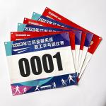 Custom Competition Player Identification Bib Numbers For Kids And Adults Tyvek Paper Race Biking Marathon Number Bibs for sale