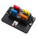 Circuit 4 Way Marine Fuse Block 63g PBT ATC Fuse Holder With Cover
