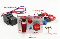 China 12 Volt Power Speediness Racing Car Switch Panel With Red Indicator Light supplier