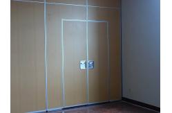 China Melamine Finished Sliding Partition Walls Top Hanging System For Classroom supplier