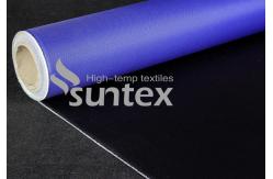 China High Temperature Resistant High Silica PU Coated Fiberglass Flame Retardant Fabric for Fire Curtain supplier