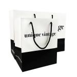 OEM Customized Designs Luxury Matte Gift Shopping Paper Bag With Logo For Clothing Shoes for sale