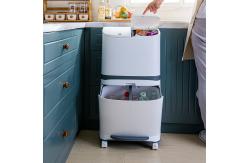 China 18L/36L Custom Recycle Dustbin Garbage Can Dust Bin With Wheel supplier