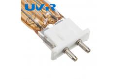 China Twin Tube TC04 500W 115V Quartz Infrared Lamp Heater with Gold Reflector supplier