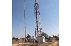 China 0 - 200m Steel Galvanized Guyed Mast Tower With Brackets Lightning Rod supplier