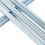 B7 3/4 5/8 3/8 1/2 M8mm M10mm M12 Zinc Plated Full Steel Continuous Galvanized Threaded Rod Cutting Tap Double End Stud Bolts for sale