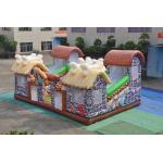 PVC Inflatable Stone Age Fun City Full Painting / Classic Inflatable Safari Jump for sale