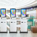 Floor Standing Self Service Kiosk Payment Terminal Receipt Printing 32 Inch for sale