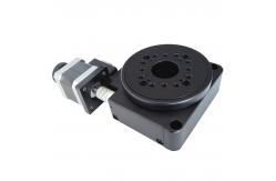 China 100mm Diameter Motorized Rotating Table Black With Worm Gear supplier